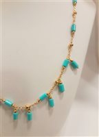 Collana Venerio Donna in Argento Pasta di turchese COE5LN0276 - COE5LN0276